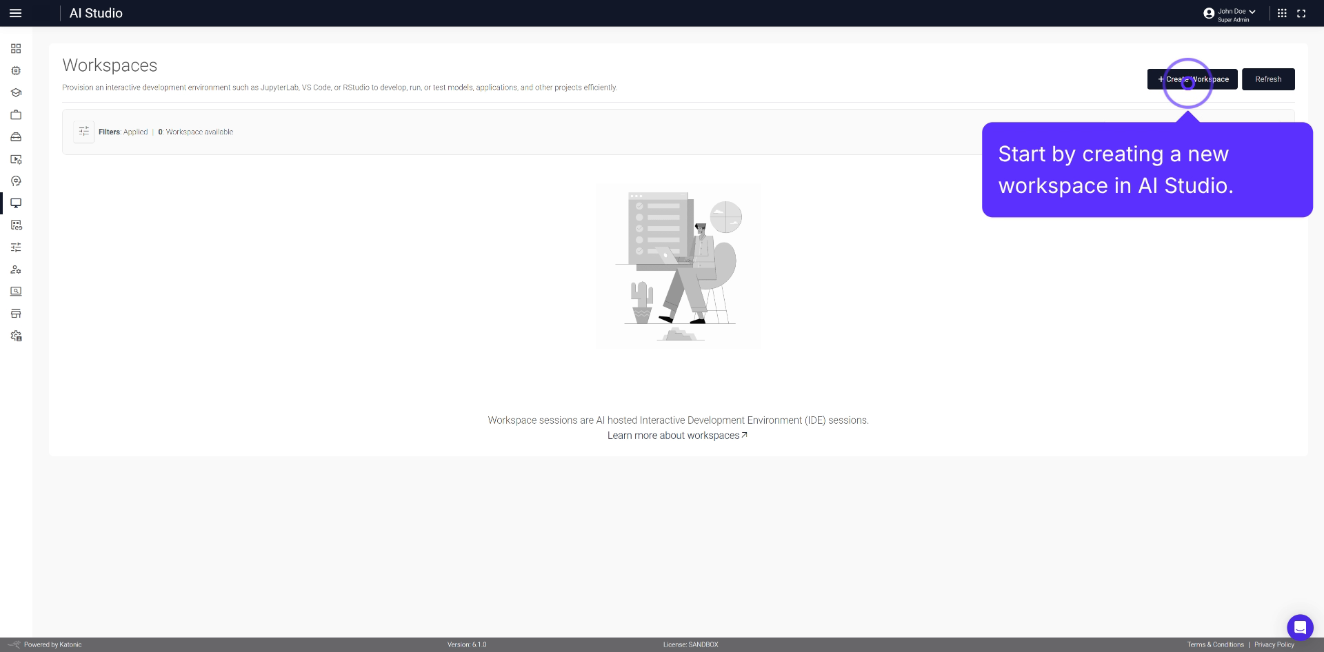 Jupyter Workspace tutorial thumbnail